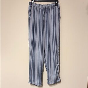 Striped Blue Women’s Casual Pants
